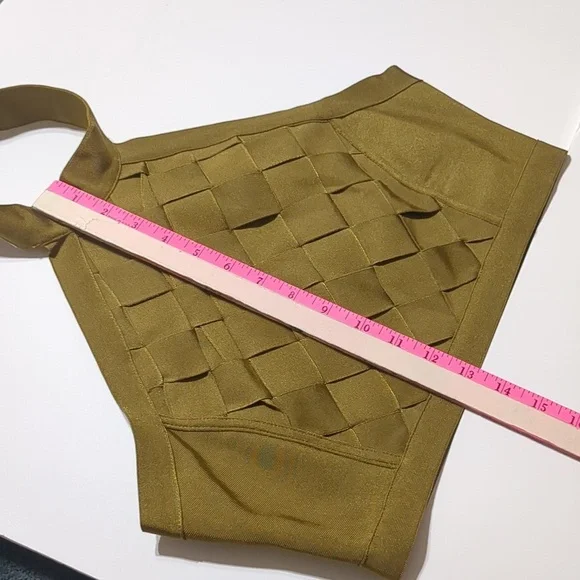 Forever 21 Crop Top  Sleeveless Olive Green size Large - Picture 8 of 8